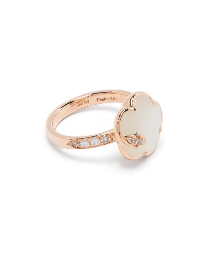 Pasquale Bruni Women's 18k Rose Gold Petit Joli Lunaire Diamond And Pearl Ring Ss25 W Rose