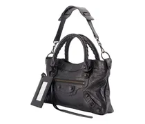 Women's Le City First Shoulder Bag Leather Black Lambskin Shoulder-hobo-bags