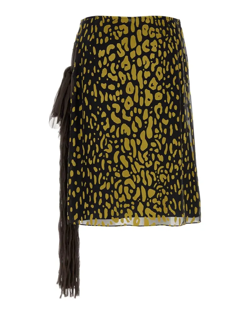 Ferragamo 13i351793479 Beige Expressobrasswood Gonne Skirt Black