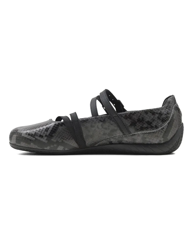 Puma Women's Ballet Flats Speedcat Snake Print Grey Trainers Sneaker Gray