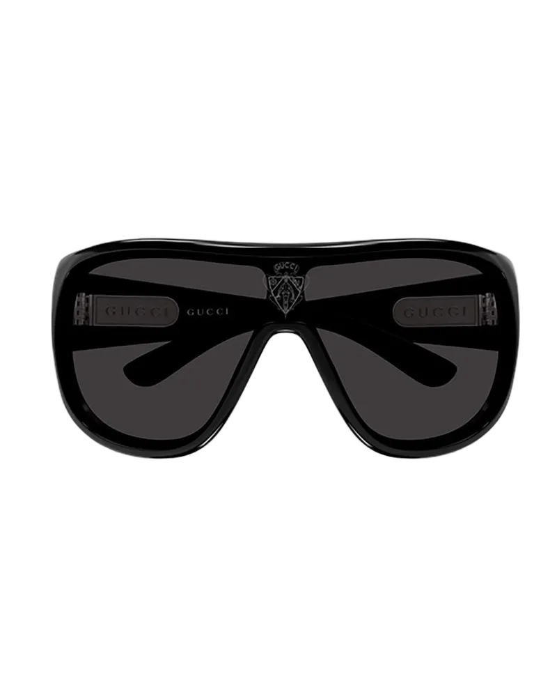 Gucci Unisex Sunglasses Black Acetate Black