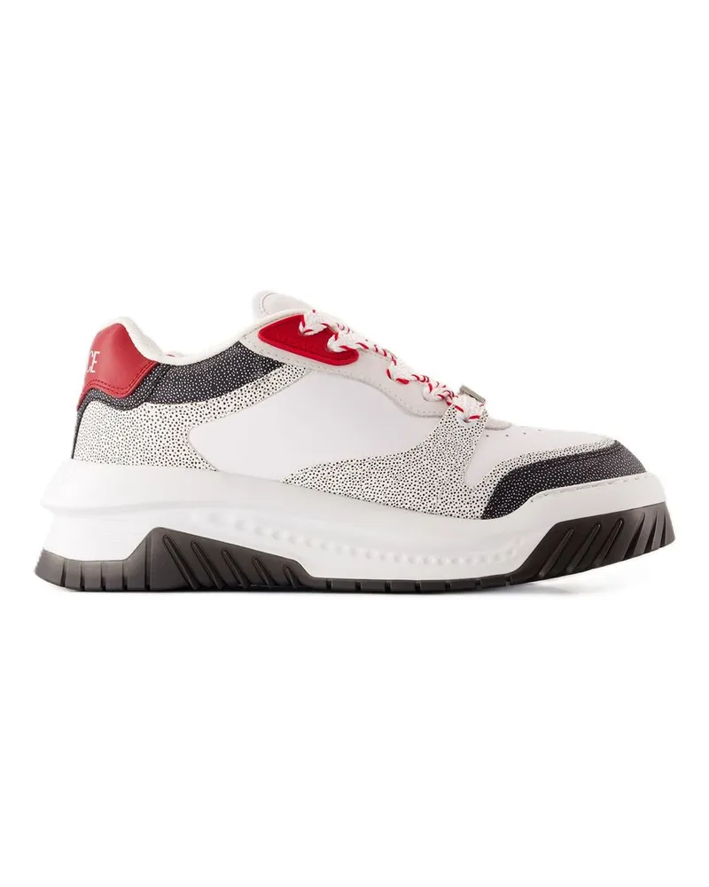 Versace Men's Odissea Sneaker White Calfskin White