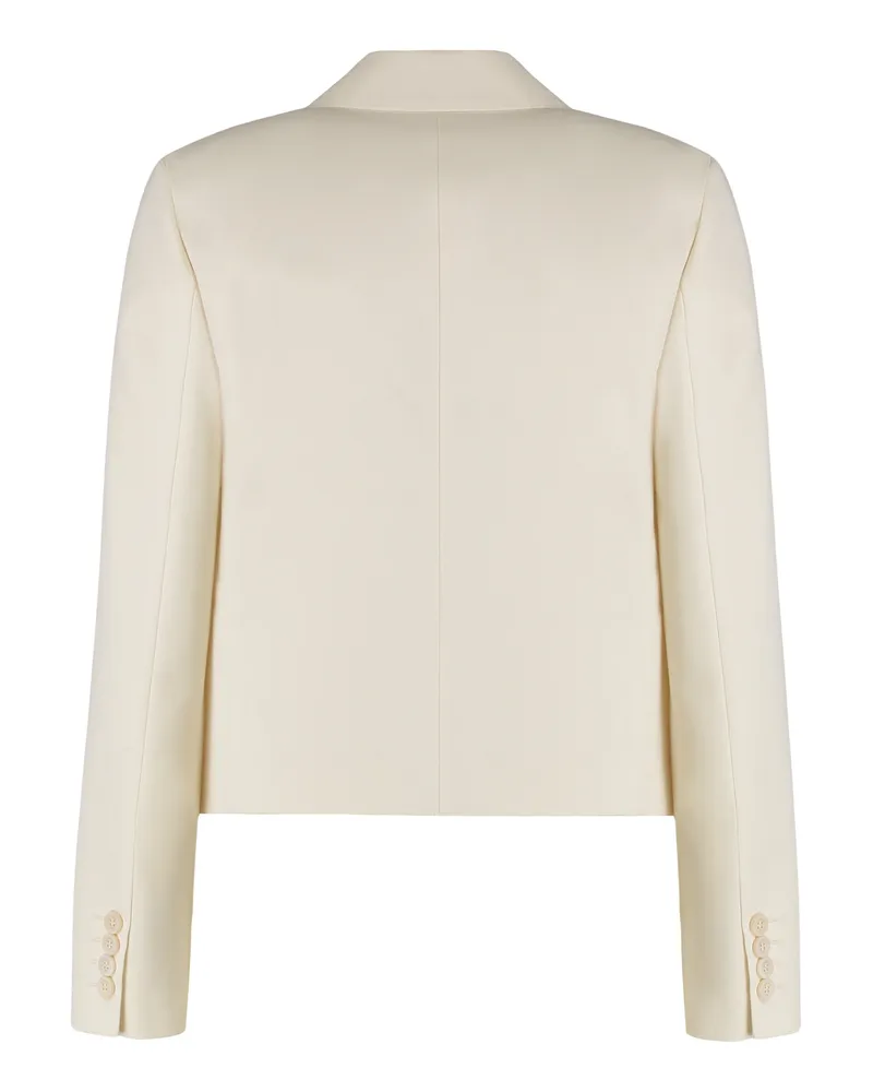 Max Mara Women's Cotton Jacket Asturie White Blazers White