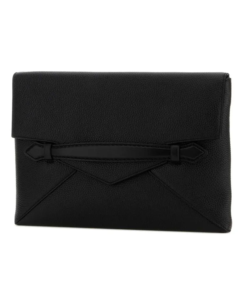 Montblanc Men's Black Leather Clutch 000 Black