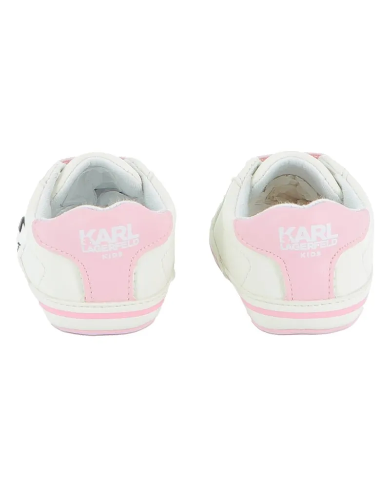 Karl Lagerfeld Leather Sneaker — White White