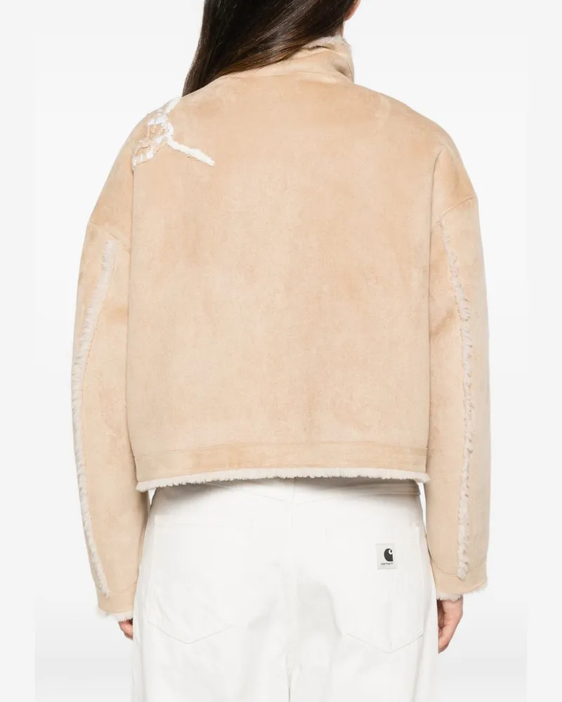 Ermanno Scervino Linen Embroidered Jacket — Beige Beige