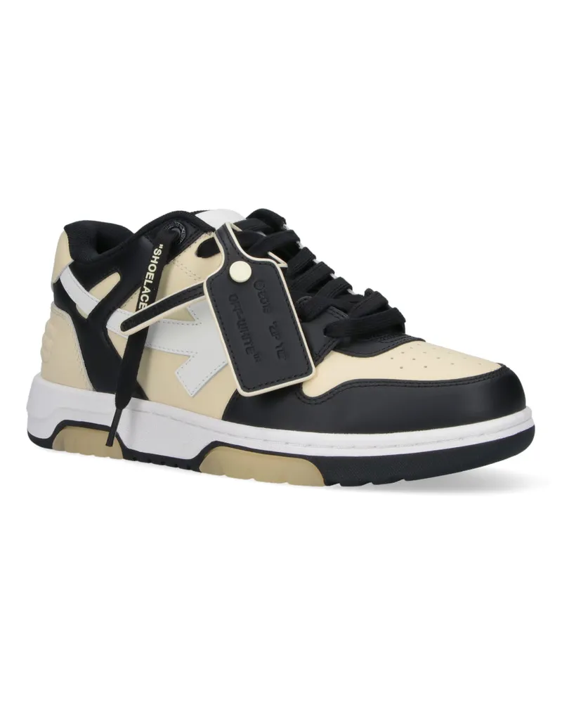 OFF-WHITE Men's Sneakers Yellow Upper: Cow Suede Beige
