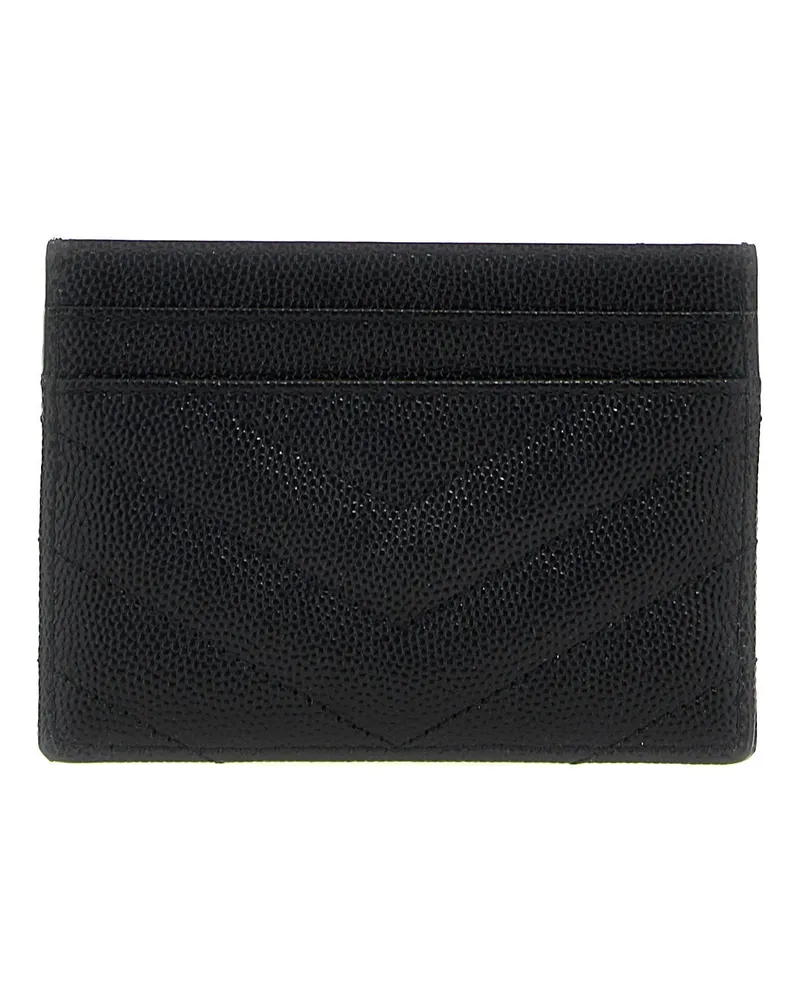 Saint Laurent Quilted Leather Wallet — Black Black