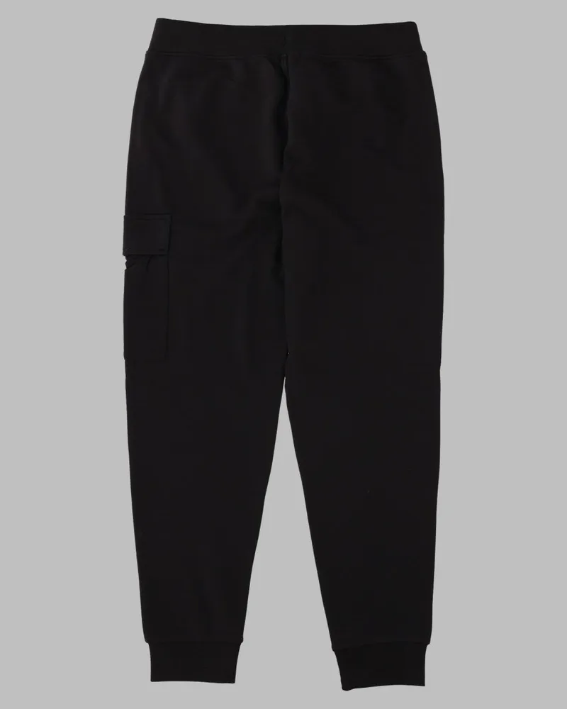 C.P. Company Cotton Fleece Joggers — Black Black