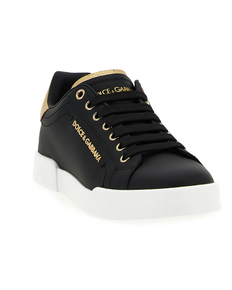 Dolce & Gabbana Portofino Sneaker — Black Black
