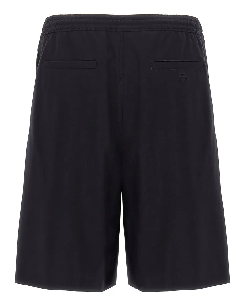 Givenchy Wool-Blend Tailored Bermuda Shorts — Black Black