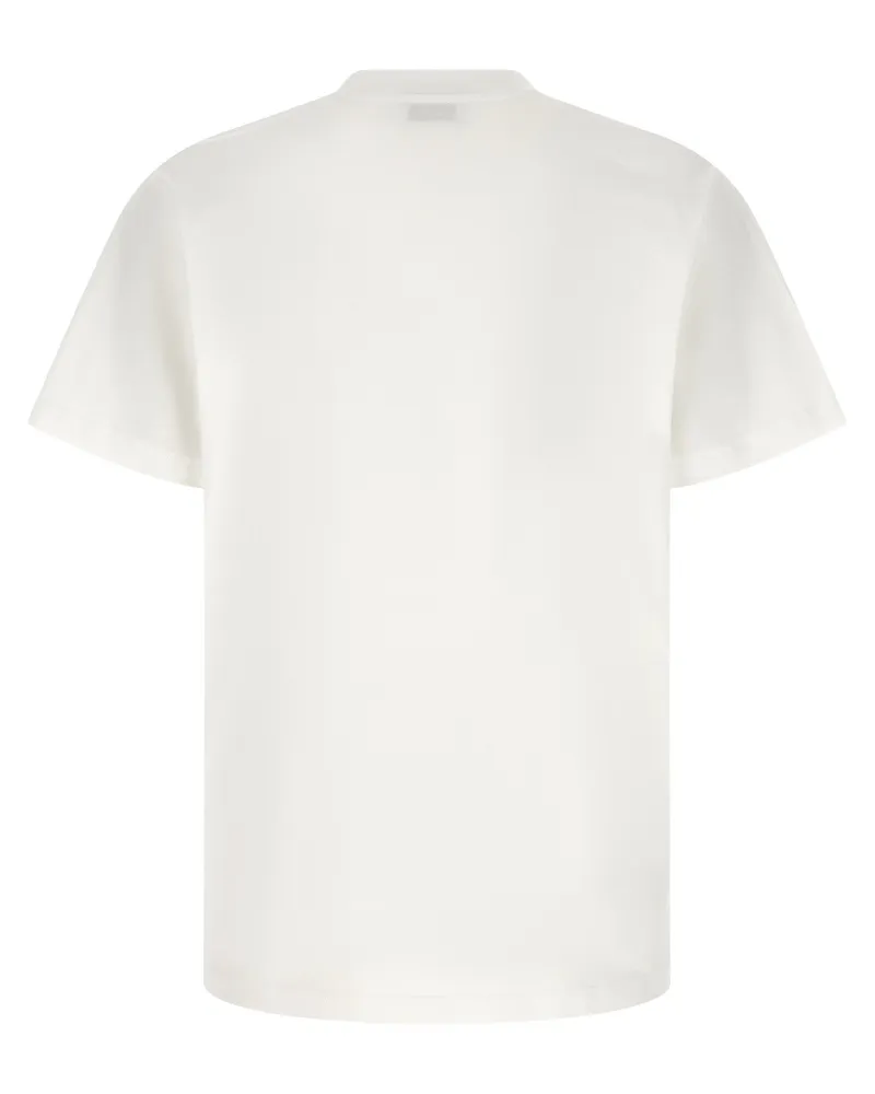 Moschino Logo-Print Cotton T-shirt — White White