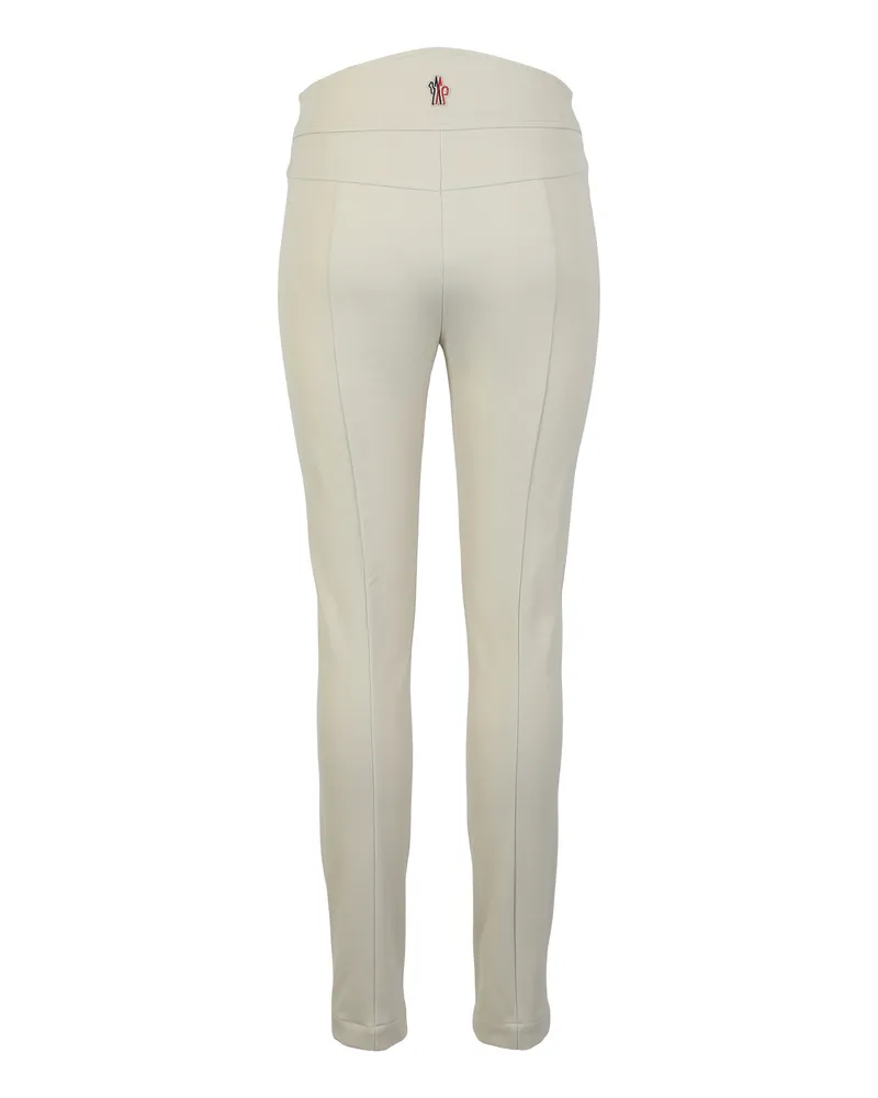Moncler Women's Trousers Twill Beige Polyamide Skinny Beige