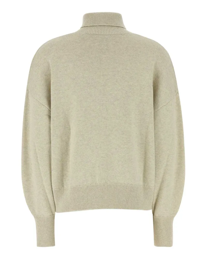 Étoile Isabel Marant Women's Melange Sand Cotton Blend Oversize Nasha Sweater Lightgrey Fodera: Wool Maglieria Gray