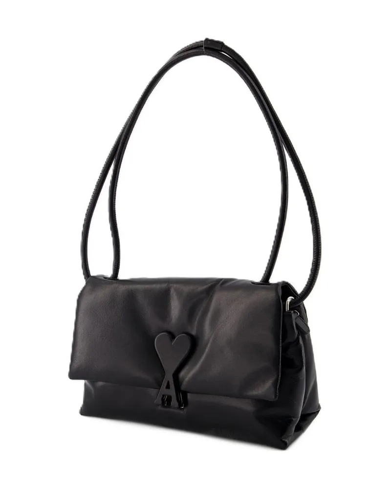 AMI Paris Voulez Vous Shoulder Bag — Black Black