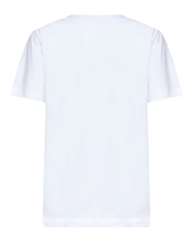 Marni Women's White Cotton Logo T-Shirt T-Shirts & Jerseys White