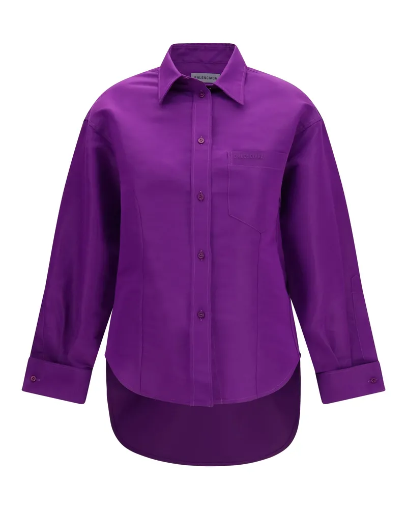 Balenciaga Women's T-Shirt Cotton Purple 