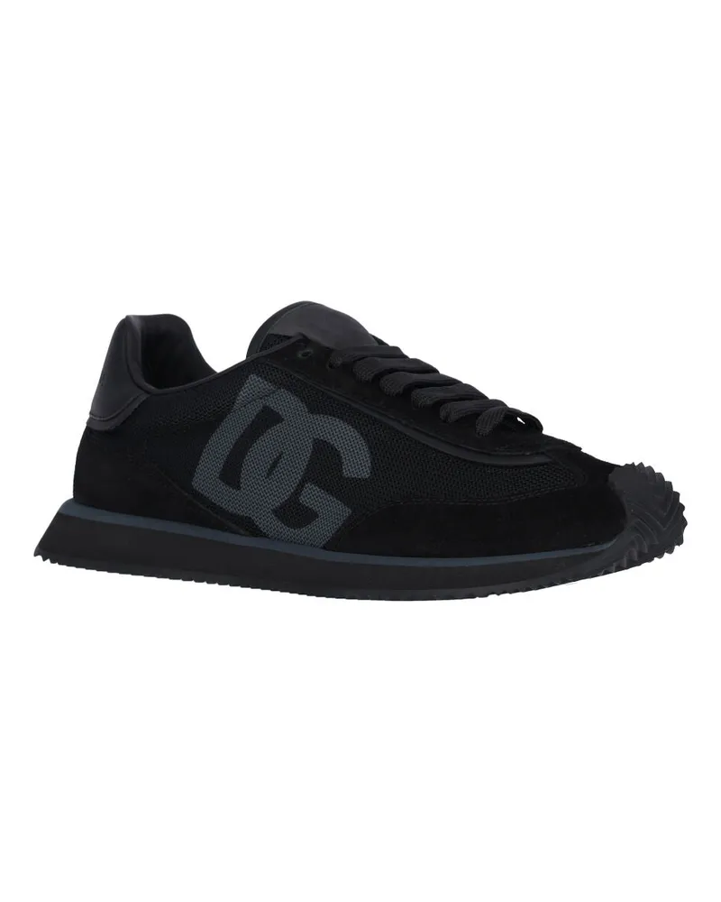 Dolce & Gabbana Men's Sneakers Black Polyester Black
