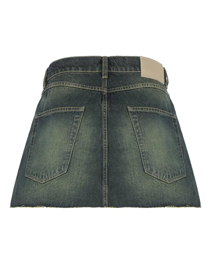 Our Legacy Cover Denim Shorts — Green Green