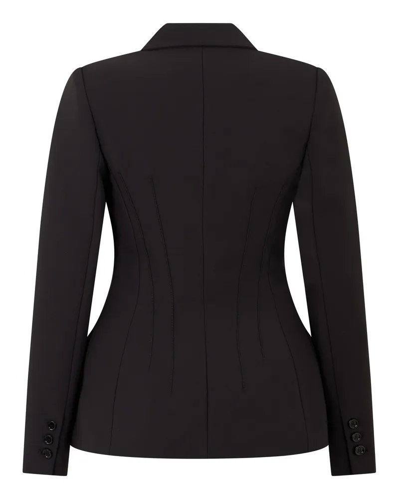 Elisabetta Franchi Women's Jacket Double-Breasted Black Polyester Black