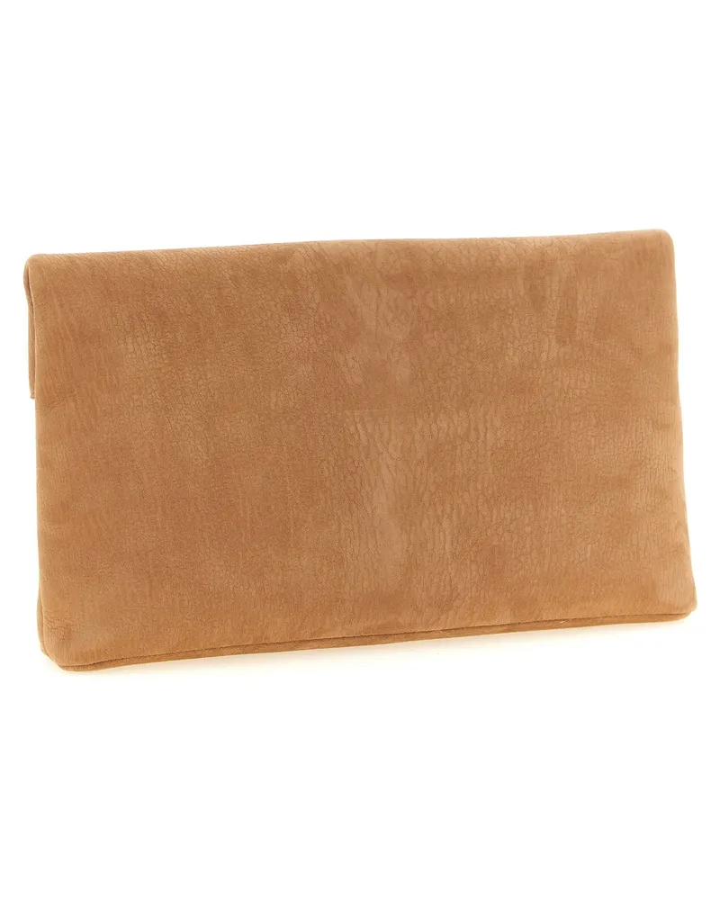 Saint Laurent Envelope Maxi Clutch — Camel Camel