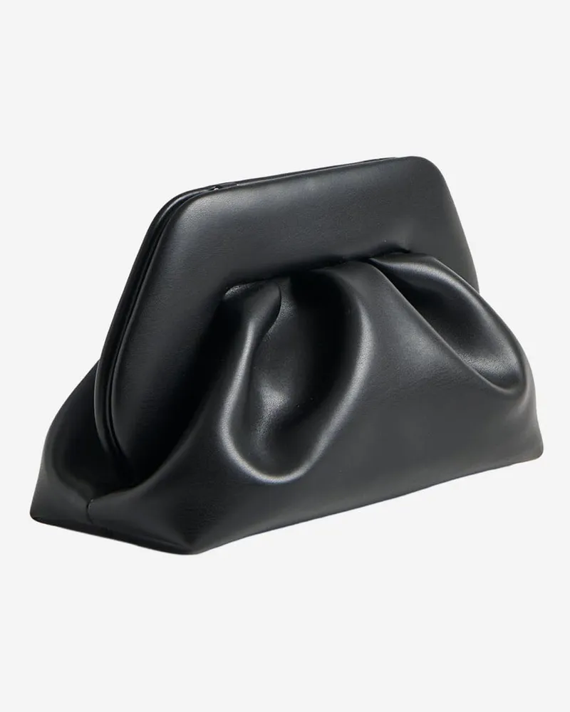 THEMOIRÈ Women's Vegan Fabric Bag Black Shoulder Black