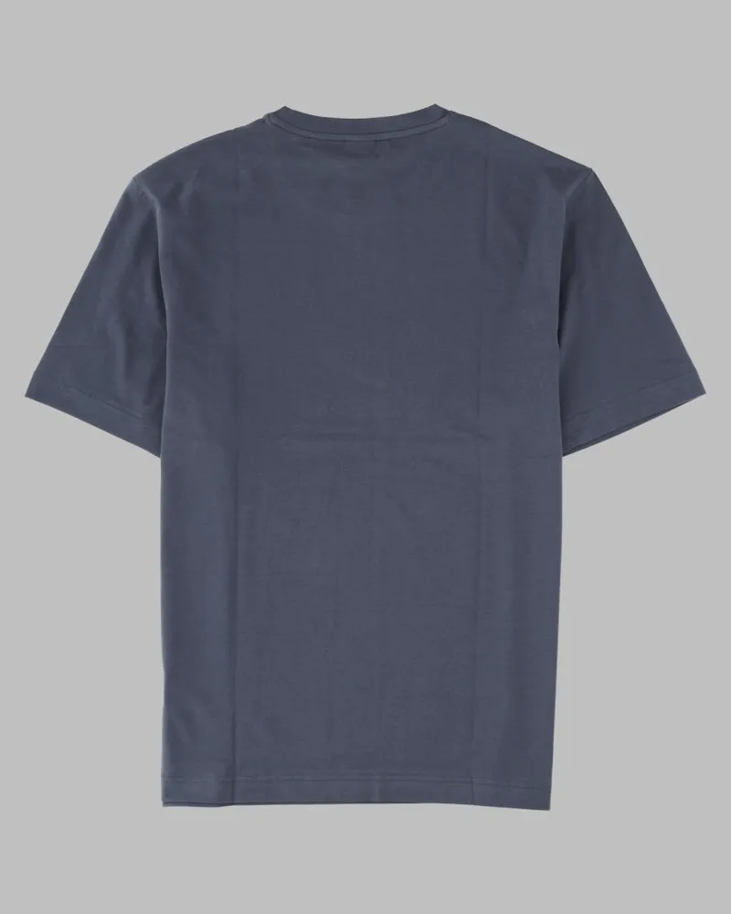 HUGO BOSS Logo Embroidered T-Shirt — Blue Blue