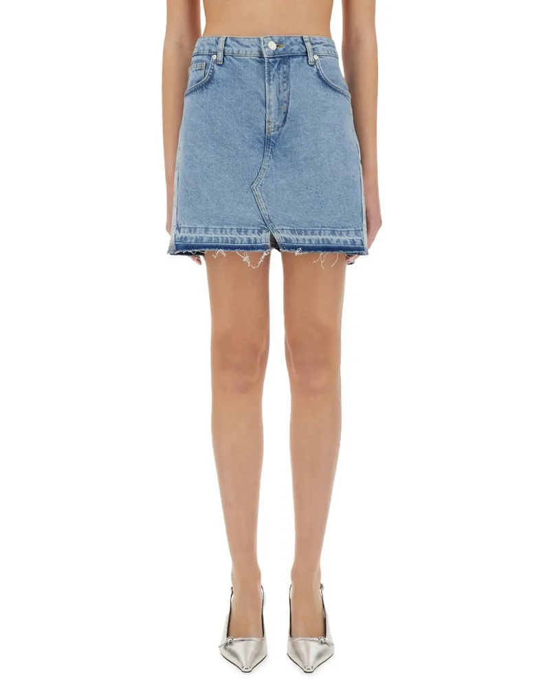 Moschino Cotton Denim Denim Shorts — Blue Blue