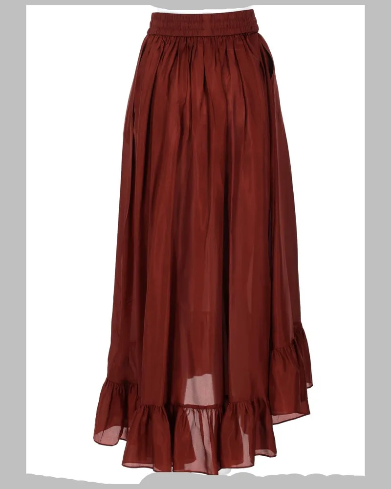 Zimmermann Aster Maxi Skirt — Red Red