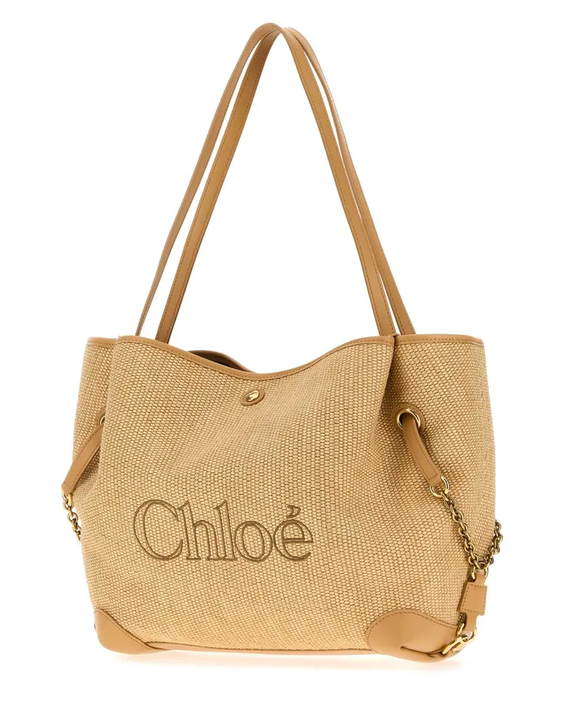 Chloé Clover Shoulder Bag — Brown Brown