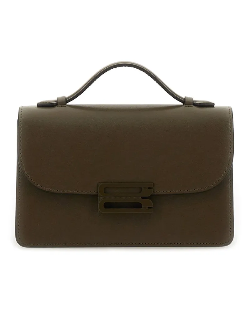 Victoria Beckham Mini Dorian Shoulder Bag — Brown Brown