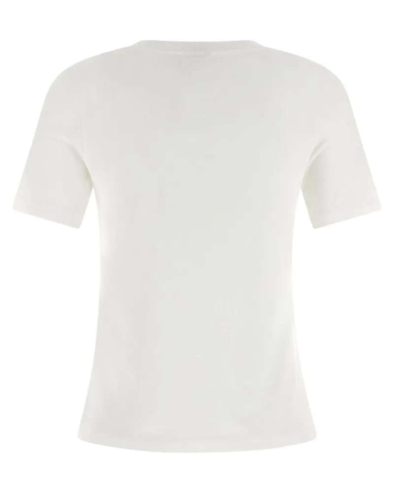 Chloé Logo-Printed Organic Cotton T-shirt — Cream Cream