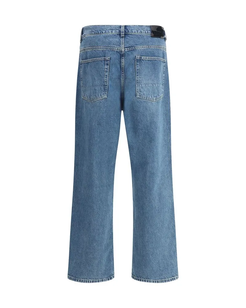 Our Legacy Men's Blue Cotton Tapered Jeans Clothing Blue