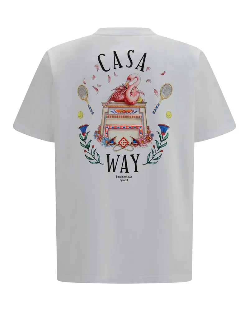 Casablanca Paris Logo-Print Cotton T-Shirt — White White
