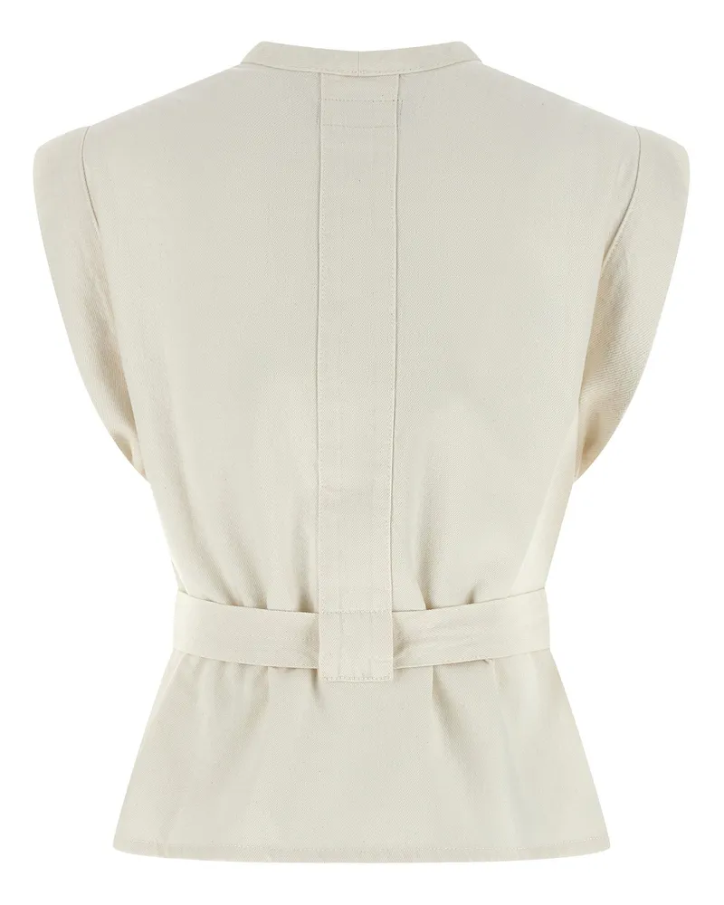 Christophe Lemaire Chasuble Vest — Cream Cream