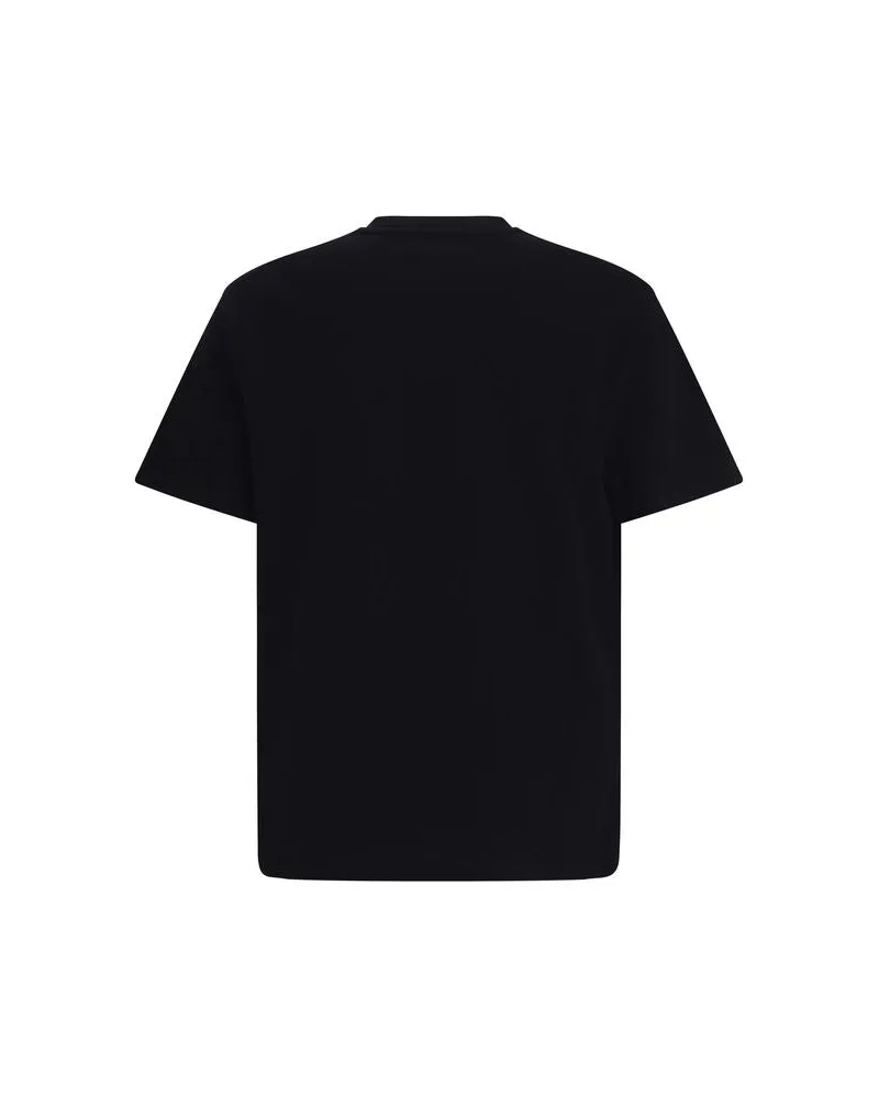 Jil Sander Men Black Cotton T-Shirt Black