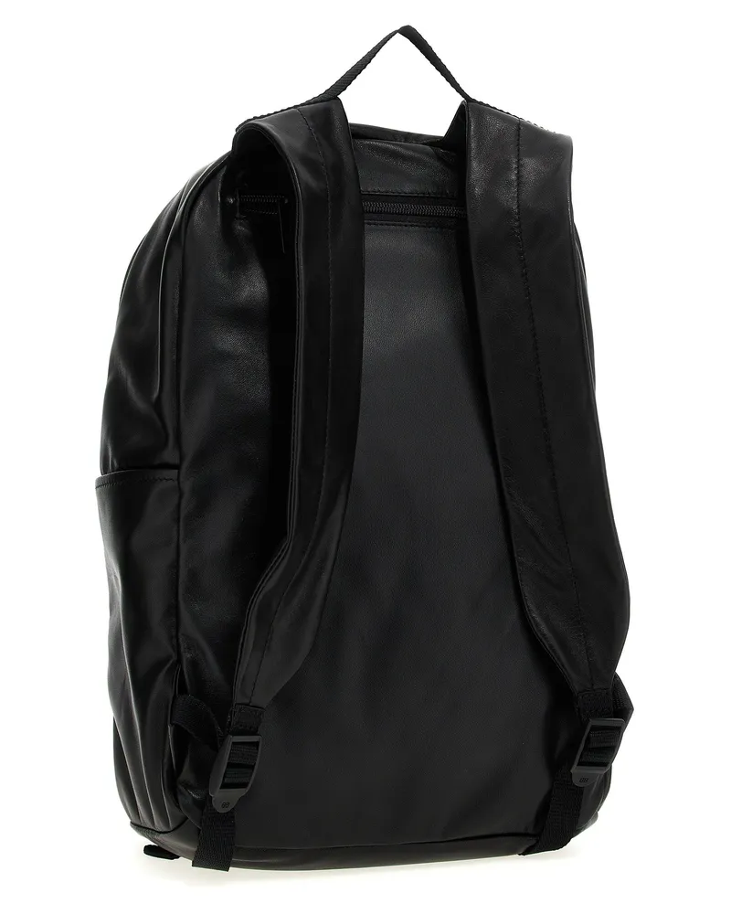 Balenciaga Men's Bicolor Lamb Leather Backpack Black