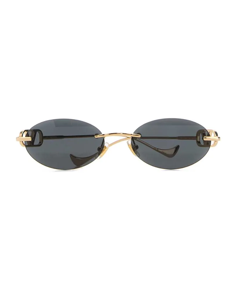 Valentino Garavani Women's Gold Metal Sunglasses Goldgoldgrey Occhiali Da Sole Gold
