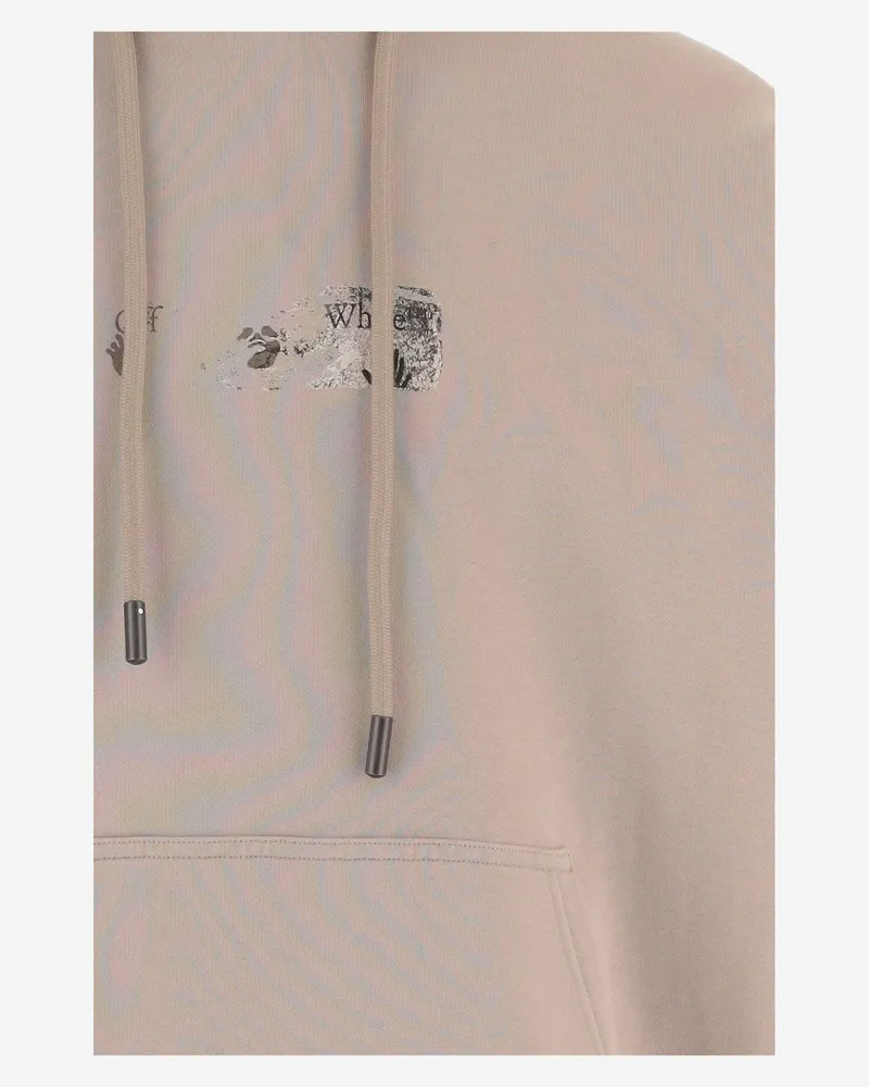 OFF-WHITE Men's Sweatshirt Spices Arrow Beige Cotton Sweatshirts Sweater Beige