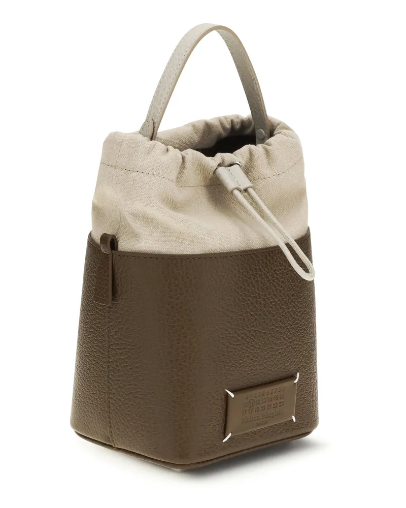 Maison Margiela Women's Bucket Bag 5ac Calf Leather Field-Stone Field/stone Beige