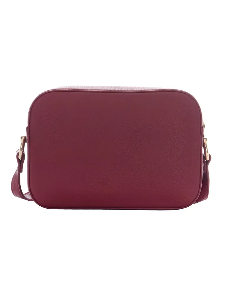 Liu Jo Women's Shoulder Bag Camera Case Brick Red Polyurethane Burgundy