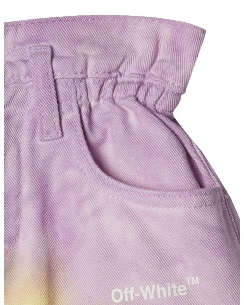 OFF-WHITE Helvetica Shorts — Multicolor Multicolor