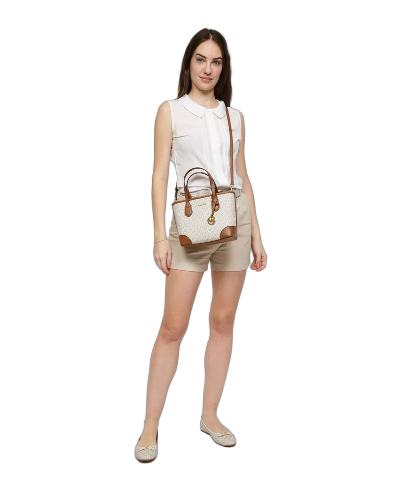 Michael Kors Women's Tote Vanilla Polyvinyl Chloride Tote-bags Beige