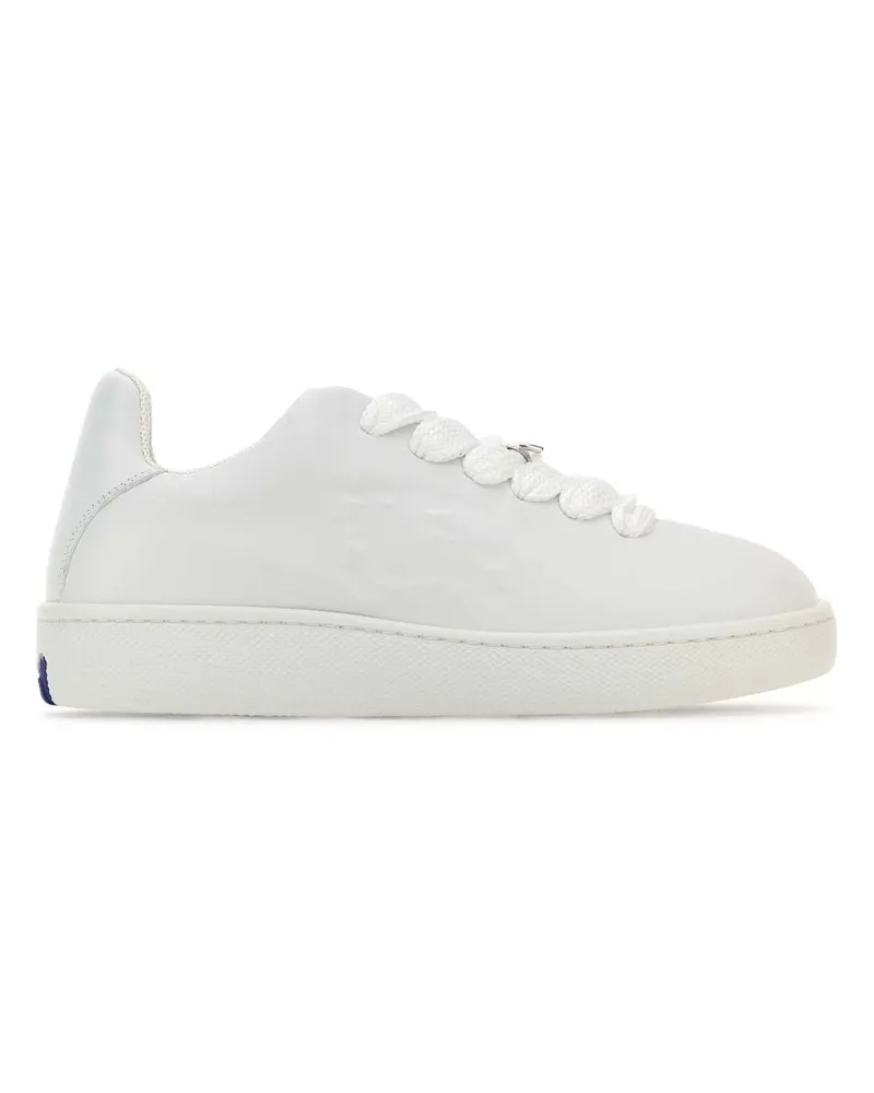 Burberry Women's White Leather Box Sneakers White
