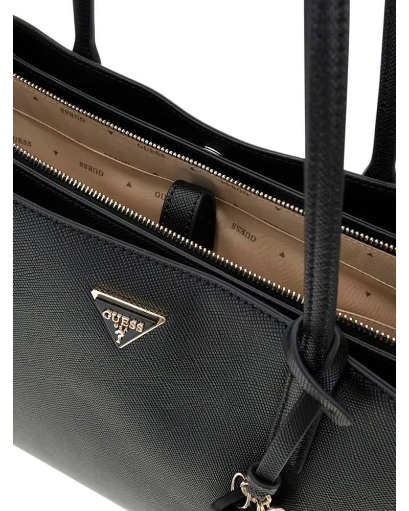 Guess Women's Tote Bag Black Polyurethane - Tote-Bags Black