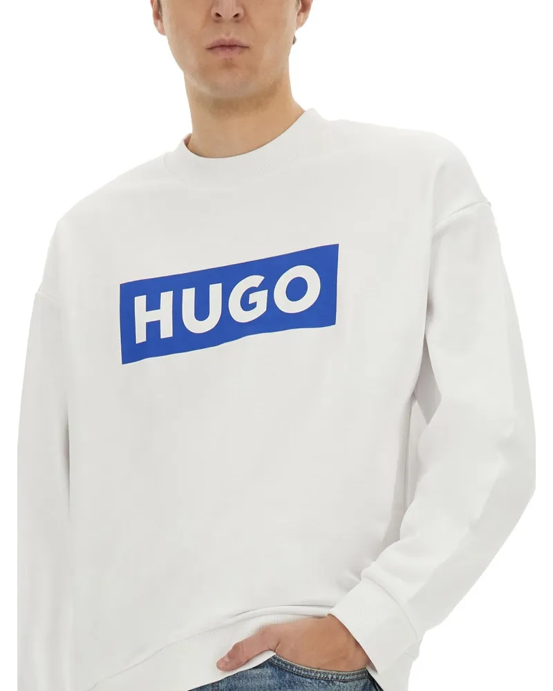 HUGO BOSS Cotton Sweatshirt — White White