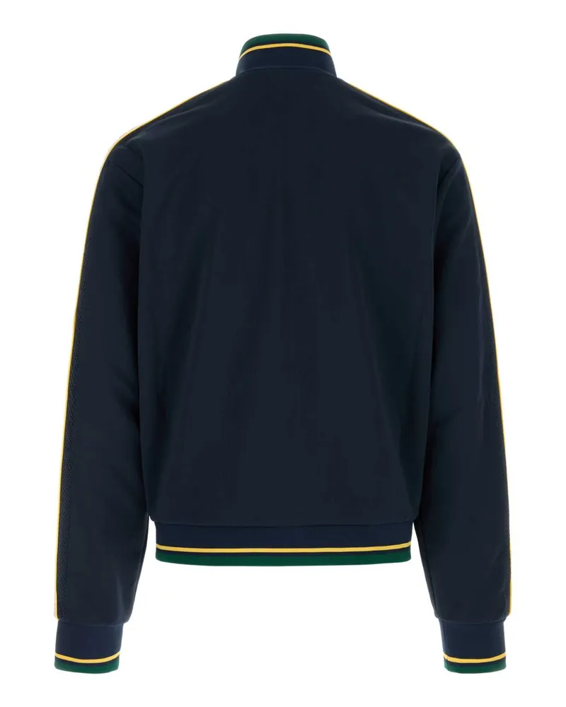 Casablanca Paris Men's Navy Blue Tech Fabric Sweatshirt Maglieria Sweater Navy
