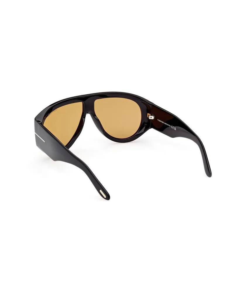 Tom Ford Men's Sunglasses Black Plastic Eyewear Black