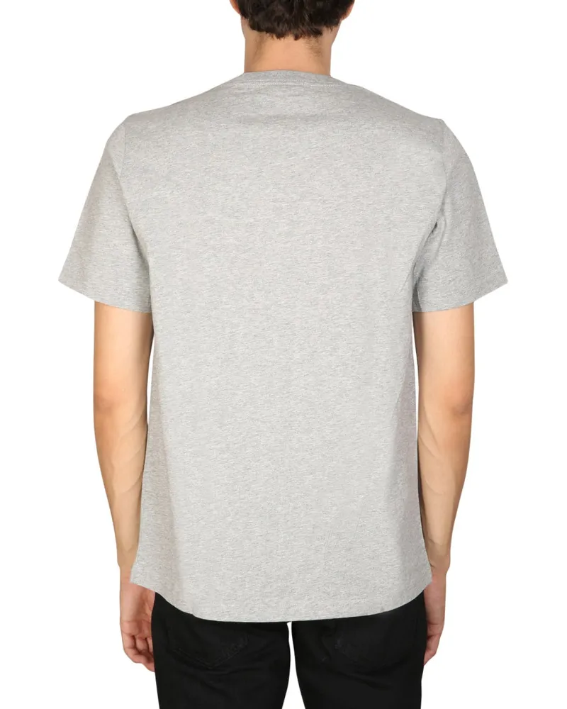 Paul Smith Logo-Print Crewneck T-Shirt — Gray Gray