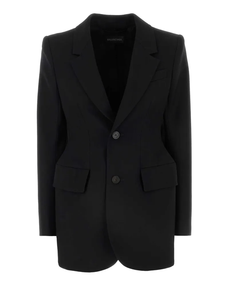 Balenciaga Wool Blazer — Black Black